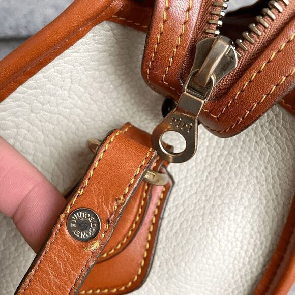 Authentic 90s Dooney & Bourke Custom Restored Convertable Shoulder Satchel - Picture 12 of 14